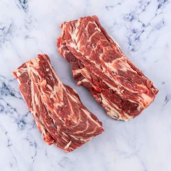 Butcher Holding Leg Of Mutton
